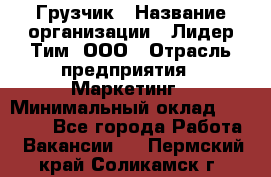 Грузчик › Название организации ­ Лидер Тим, ООО › Отрасль предприятия ­ Маркетинг › Минимальный оклад ­ 27 200 - Все города Работа » Вакансии   . Пермский край,Соликамск г.